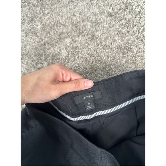 J. Crew Reimagined High-Rise Pleated Linen Blend Pants Black Pull On Flowy 6 - Picture 6 of 11